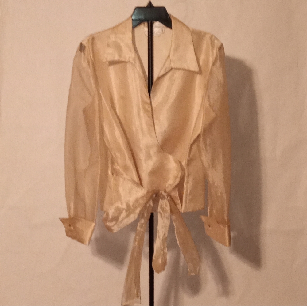Crimson Wrap Blouse Women Size 14